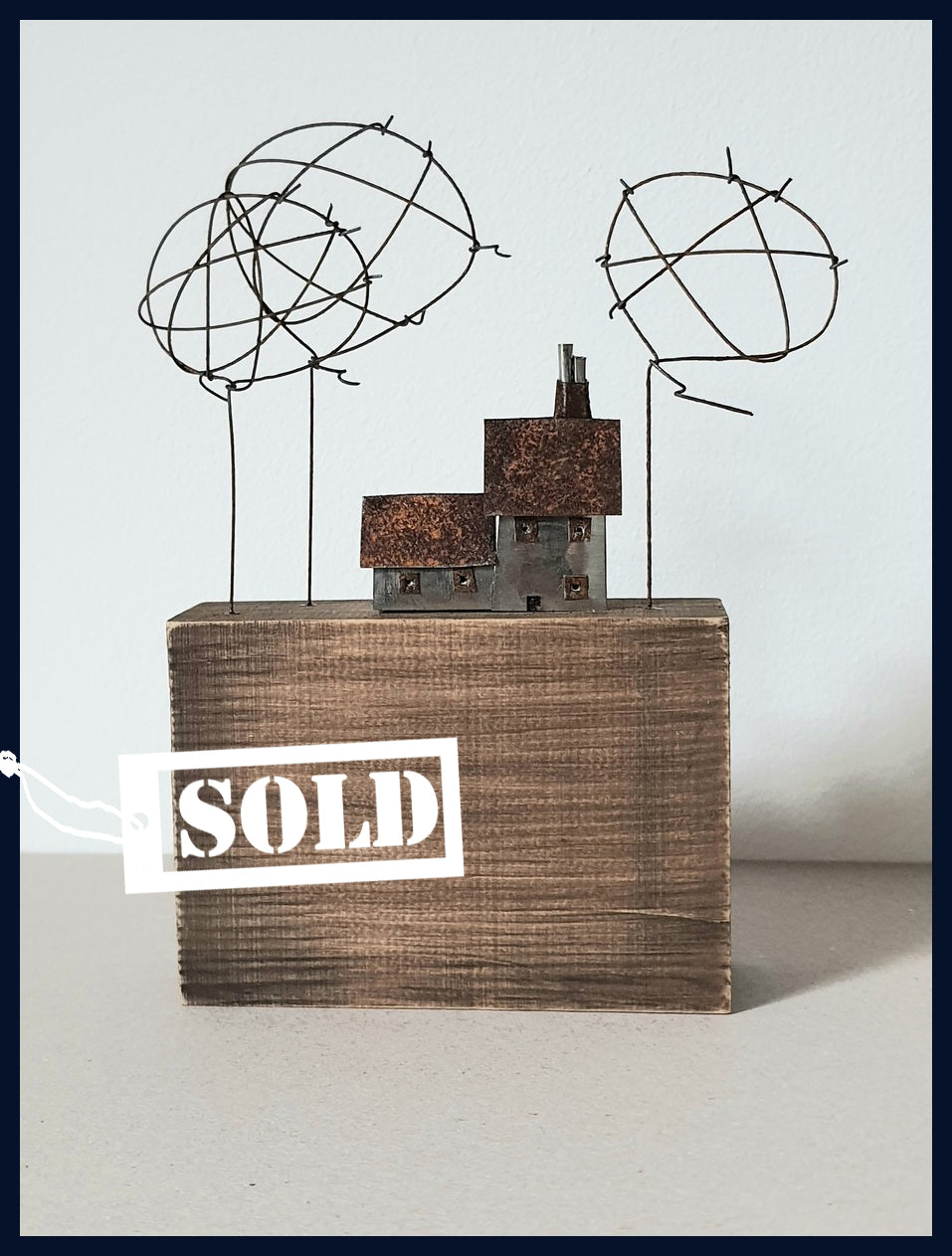 SOLD House and Outbuilding Sculpture by Sarah Jane Brown