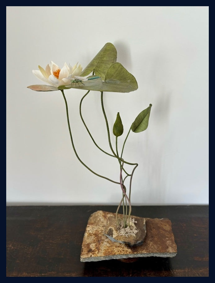 Water Lilly Floral Sculpture by Kelly Swani