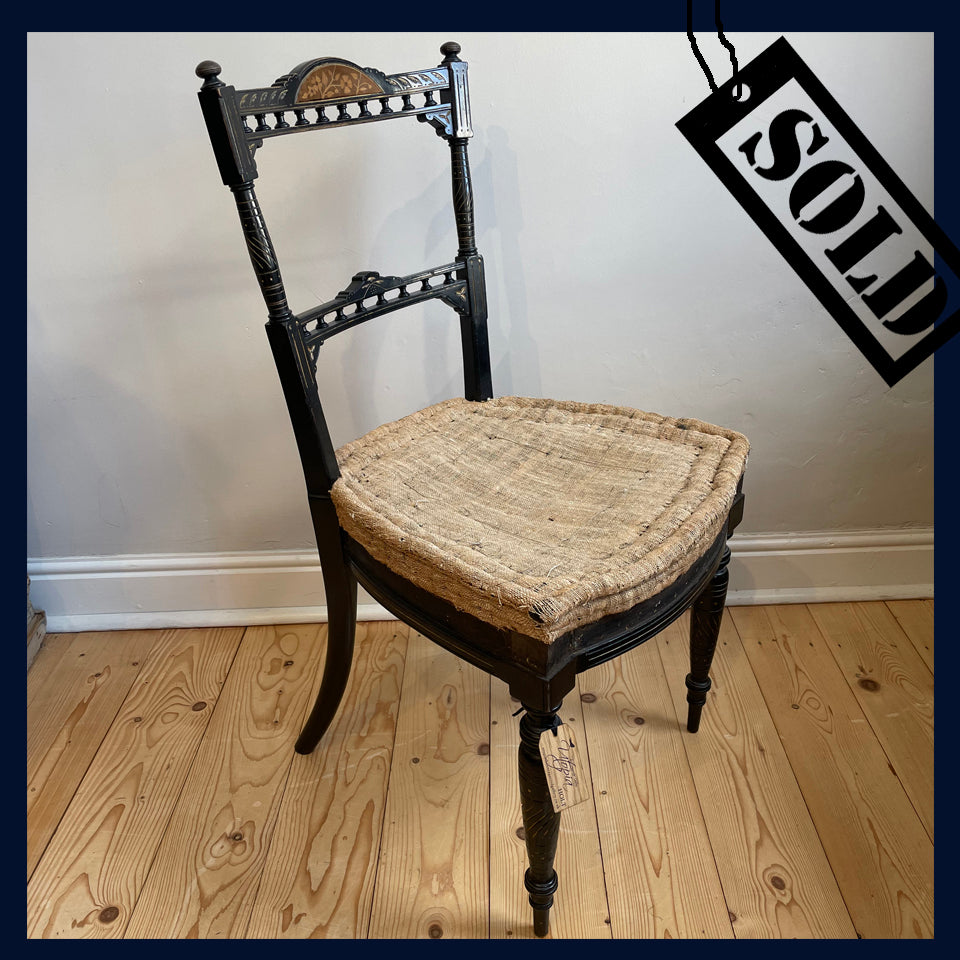 SOLD Antique Aesthetic Movement Chair