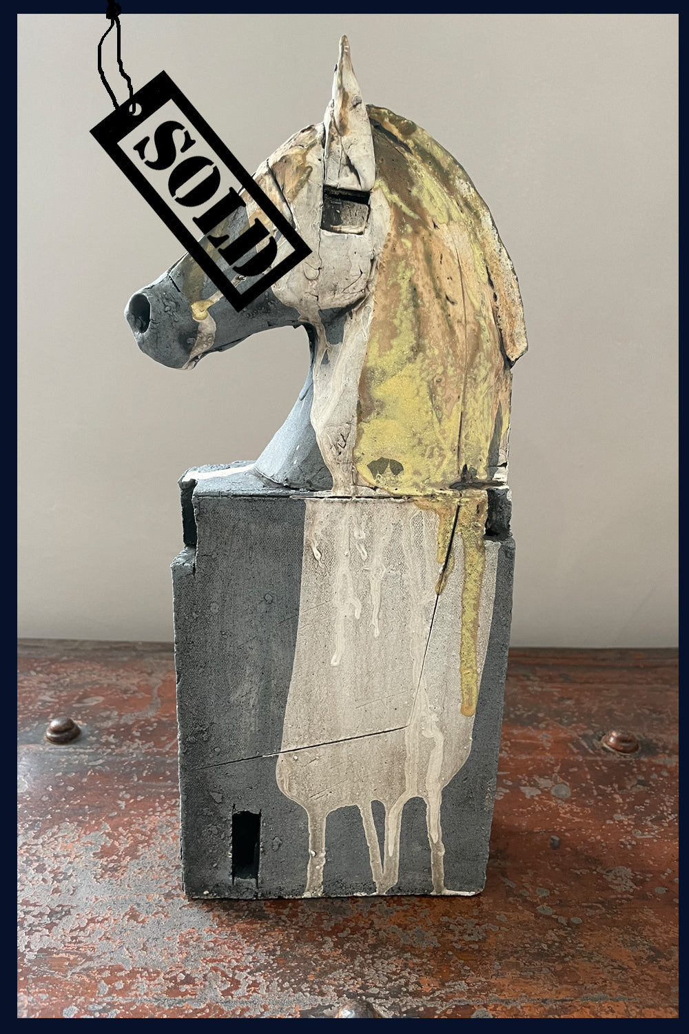 SOLD - Horse Head (1) Ceramic Sculpture by Christy Keeney