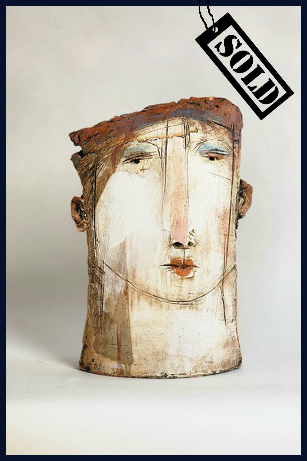 SOLD - Head (1) Ceramic Sculpture by Christy Keeney