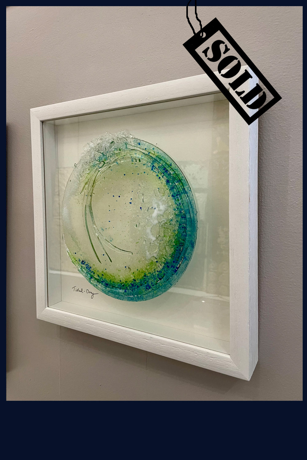 SOLD - Small Tidal Wave 1: Glass Art by Dreya Bennett