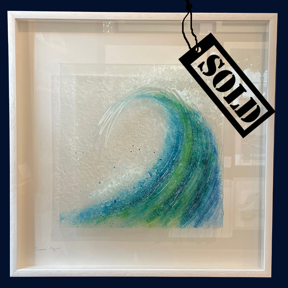 SOLD - Tsunami: Glass Art by Dreya Bennett