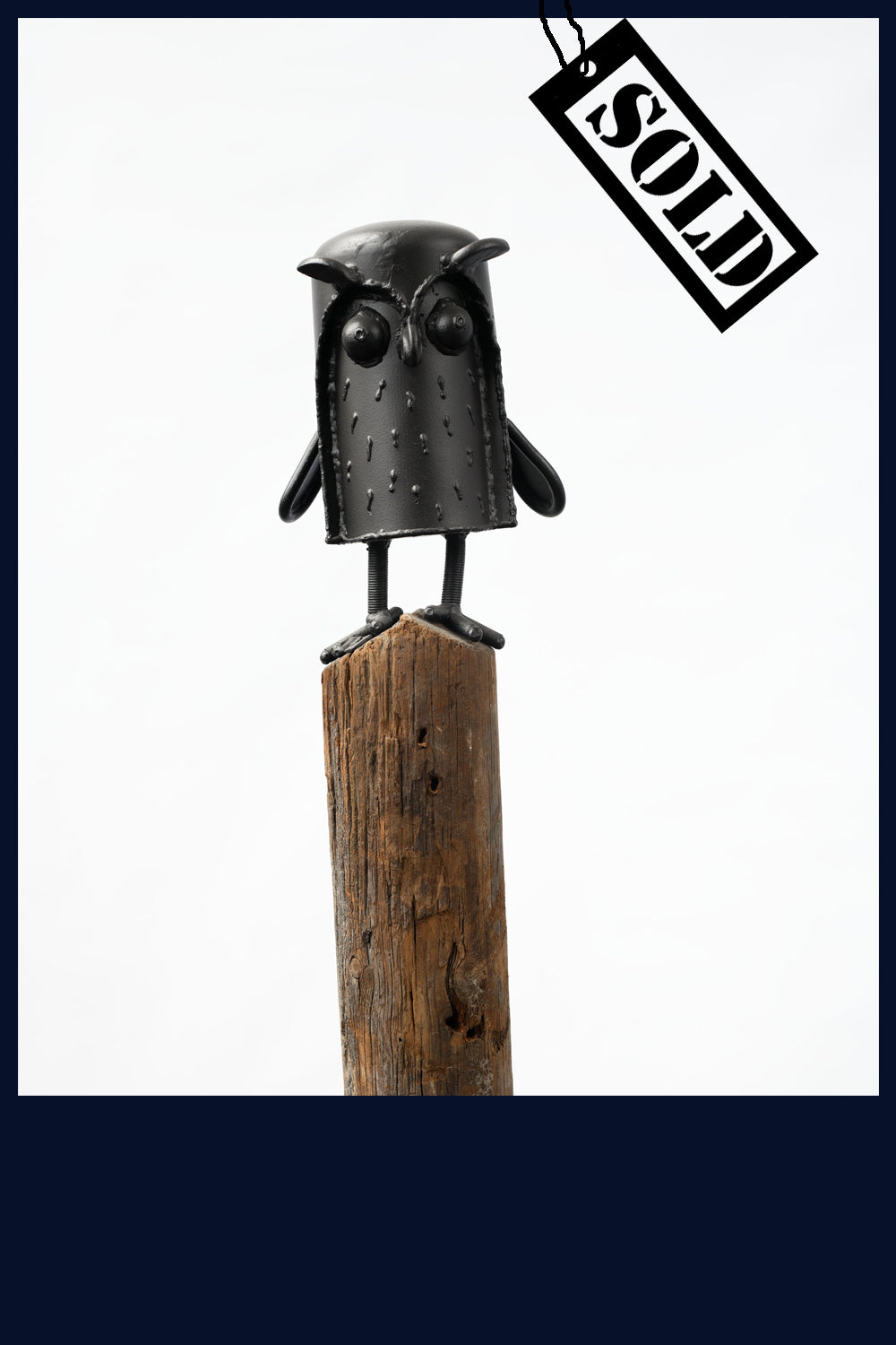 SOLD Small Owl 1 Sculpture by Mick Kirkby-Geddes