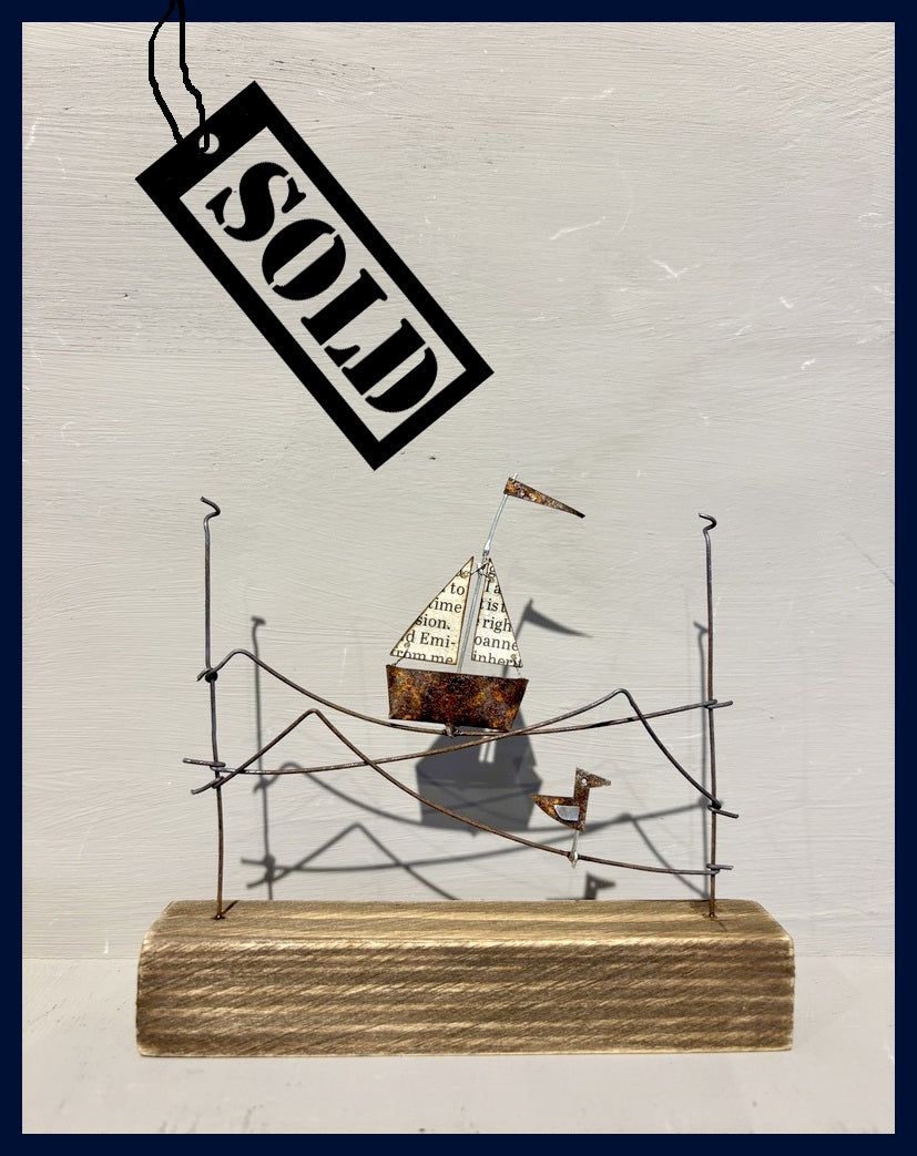 SOLD Sailing Boat by Sarah Jane Brown