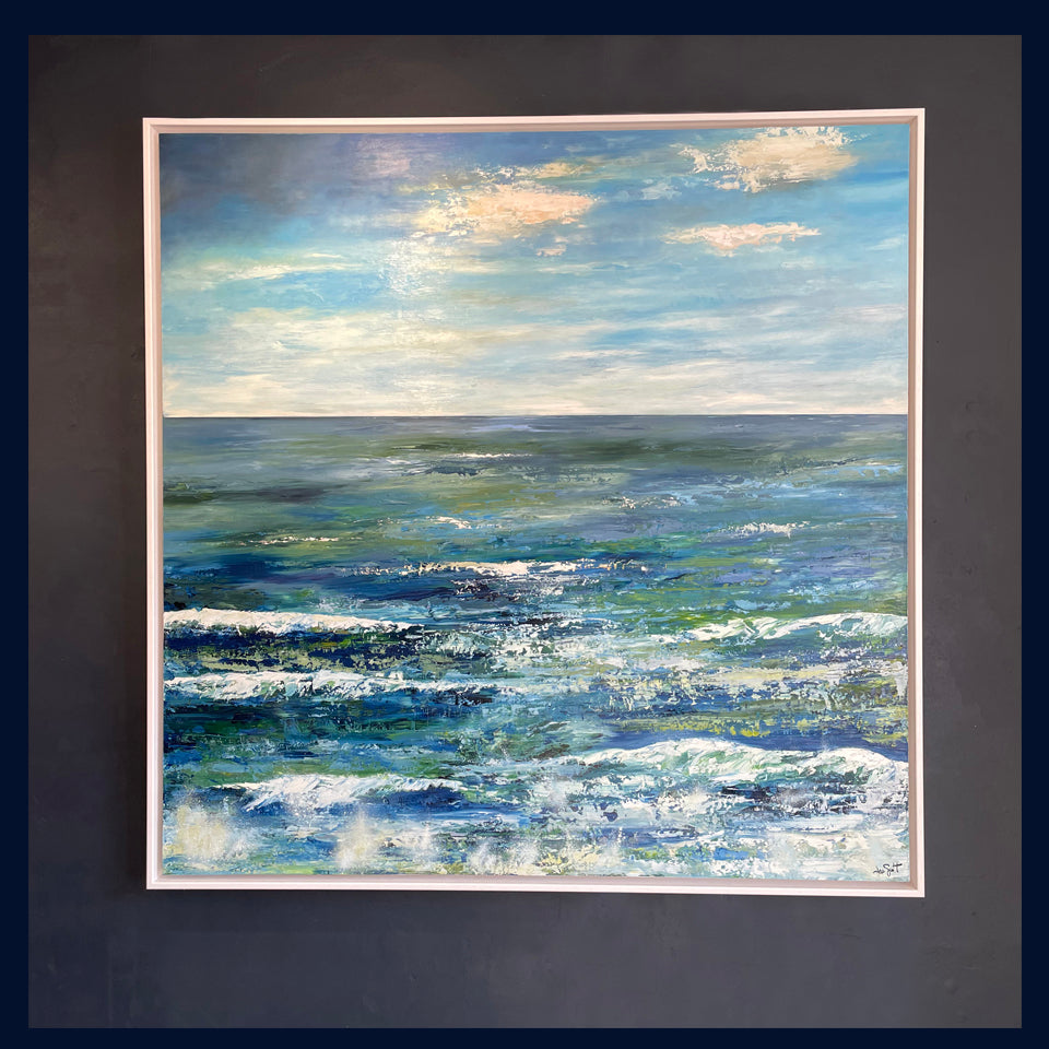 Wave Meditation Original Oil Painting