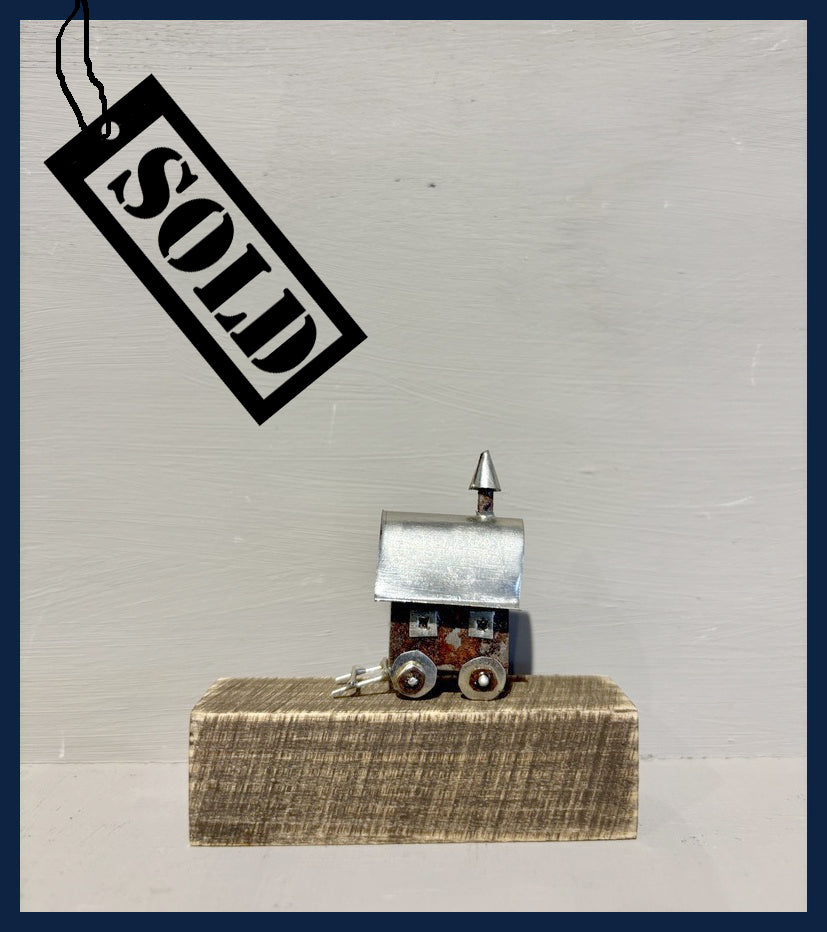 SOLD - Shepherd Hut Sculpture by Sarah Jane Brown