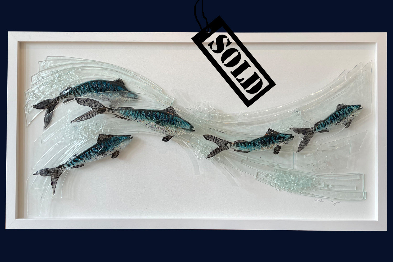 SOLD - Mackerel Shoal: Glass Art by Dreya Bennett